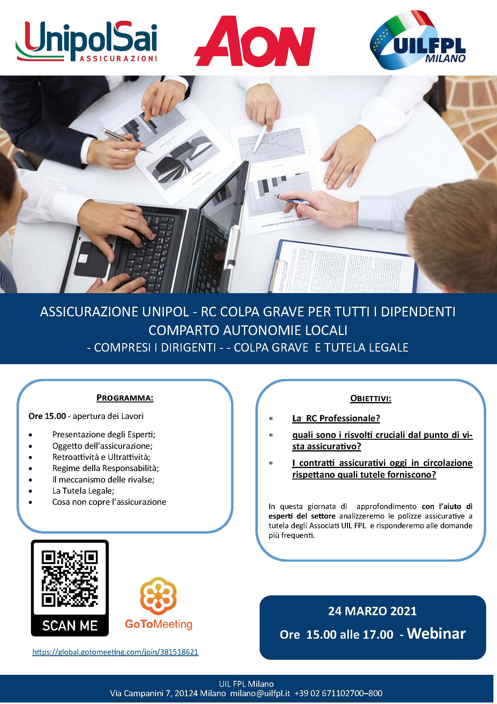 ASSICURAZIONE UNIPOL – RC COLPA GRAVE PER TUTTI I DIPENDENTI COMPARTO AUTONOMIE LOCALI – COMPRESI I DIRIGENTI – – COLPA GRAVE E TUTELA LEGALE