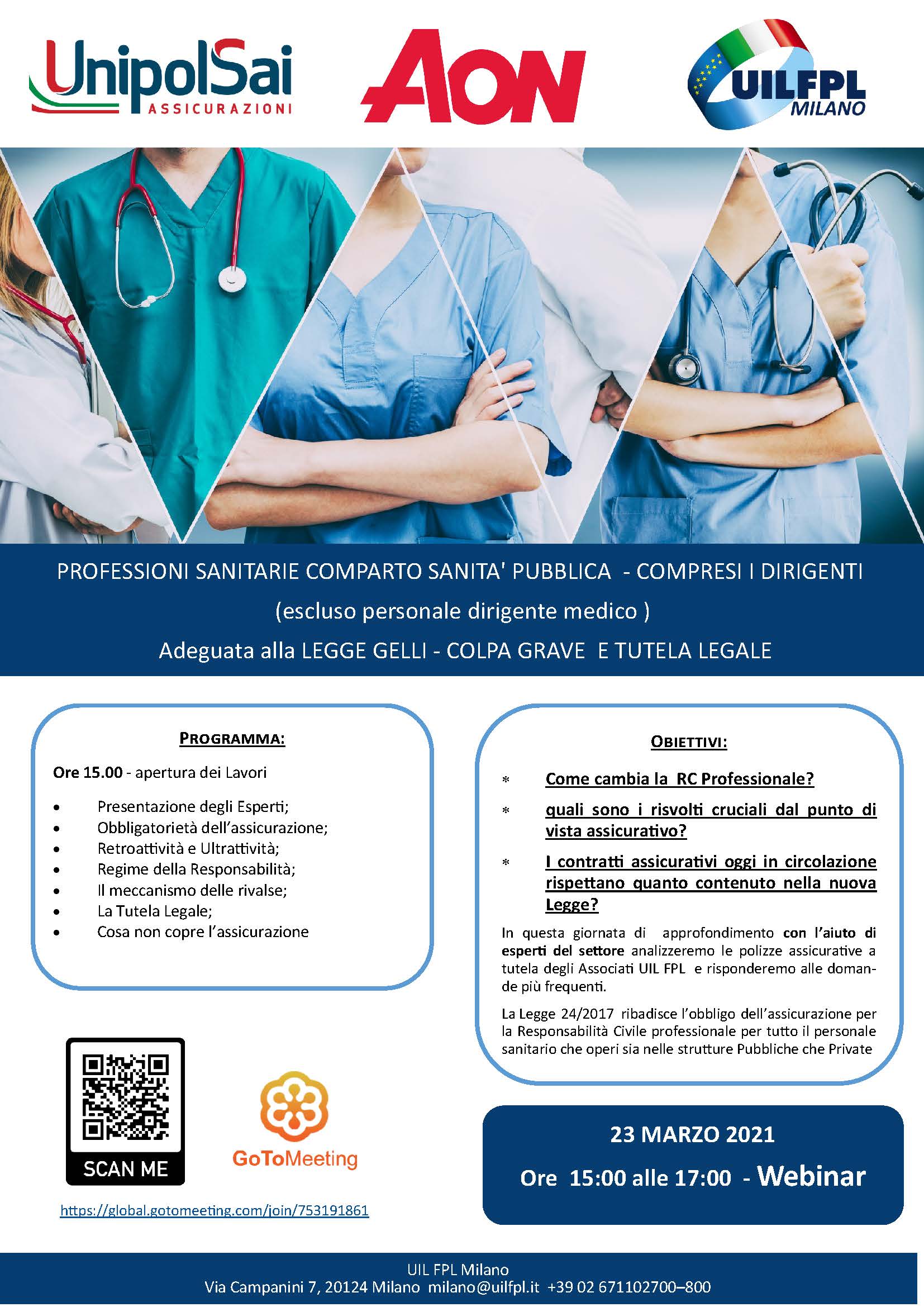 PROFESSIONI SANITARIE COMPARTO SANITA’ PUBBLICA – COMPRESI I DIRIGENTI (escluso personale dirigente medico ) Adeguata alla LEGGE GELLI – COLPA GRAVE E TUTELA LEGALE