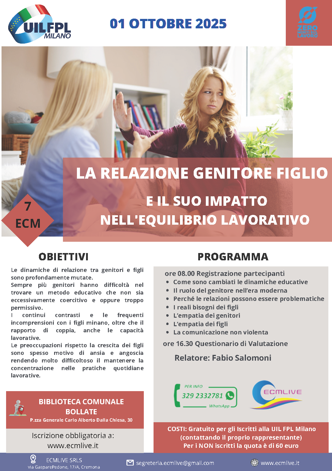 LA RELAZIONE GENITORE FIGLIO E IL SUO IMPATTO NELL’EQUILIBRIO LAVORATIVO