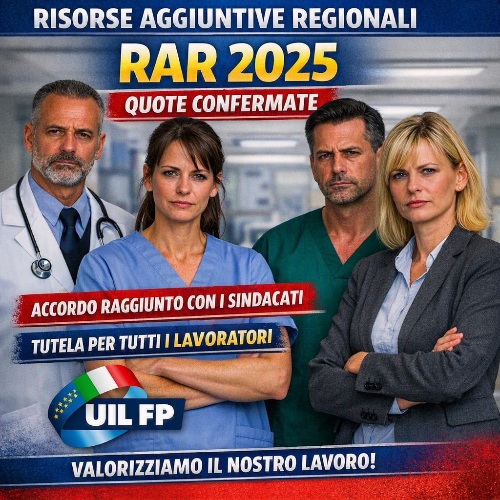 Approvazione accordi sulle risorse aggiuntive regionali (RAR) anno 2025”