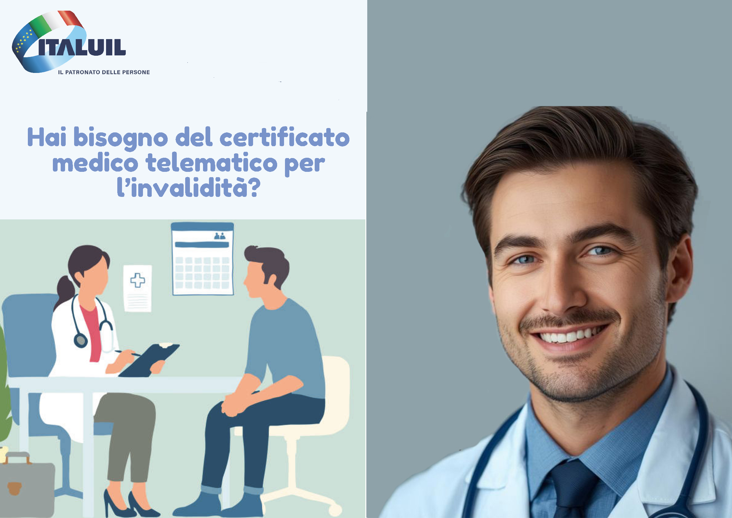 Nuovo servizio ITALUIL: certificato medico telematico per invalidità civile