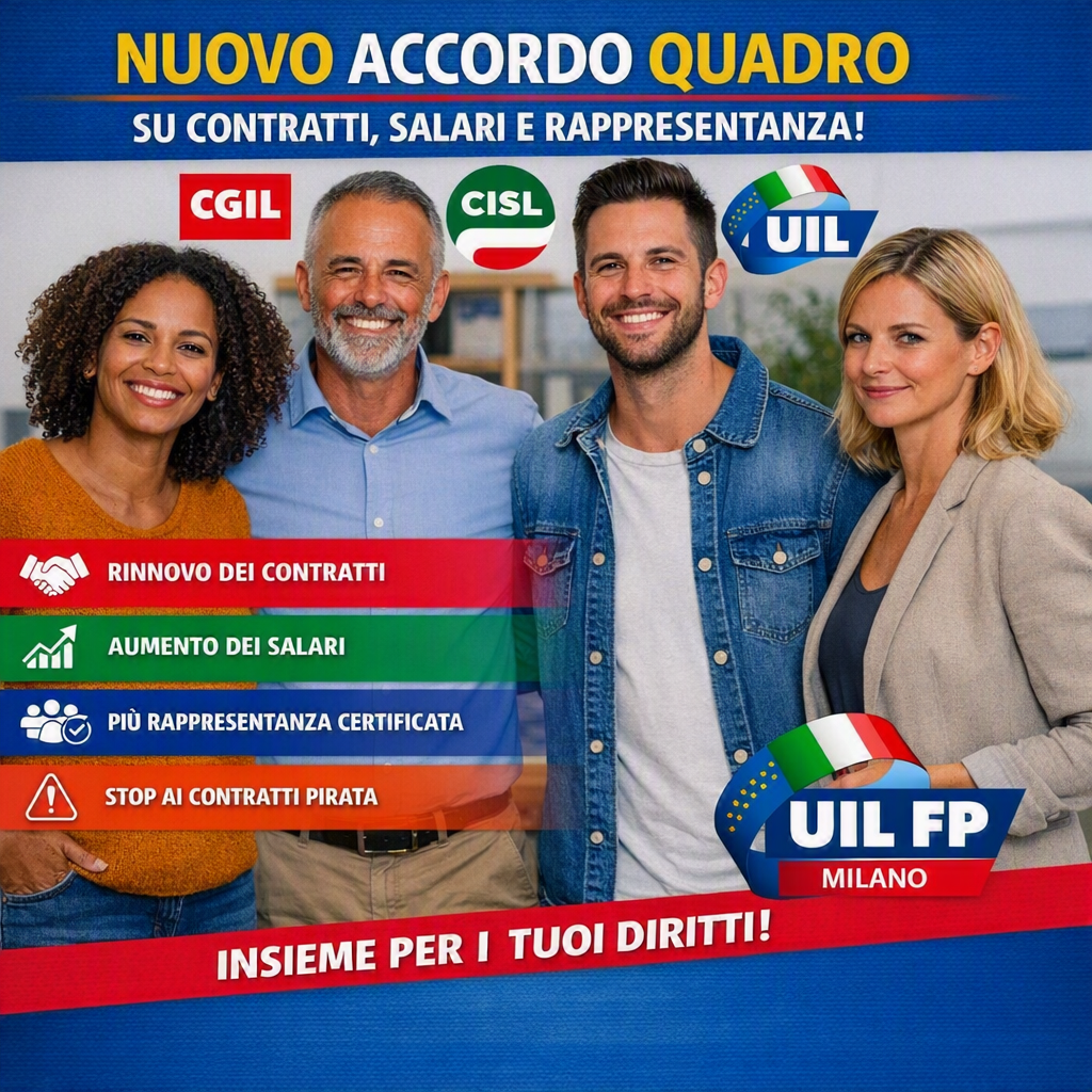 INTESA UIL – CGIL – CISL PER UN NUOVO ACCORDO QUADRO SU RAPPRESENTANZA E MODELLO CONTRATTUALE