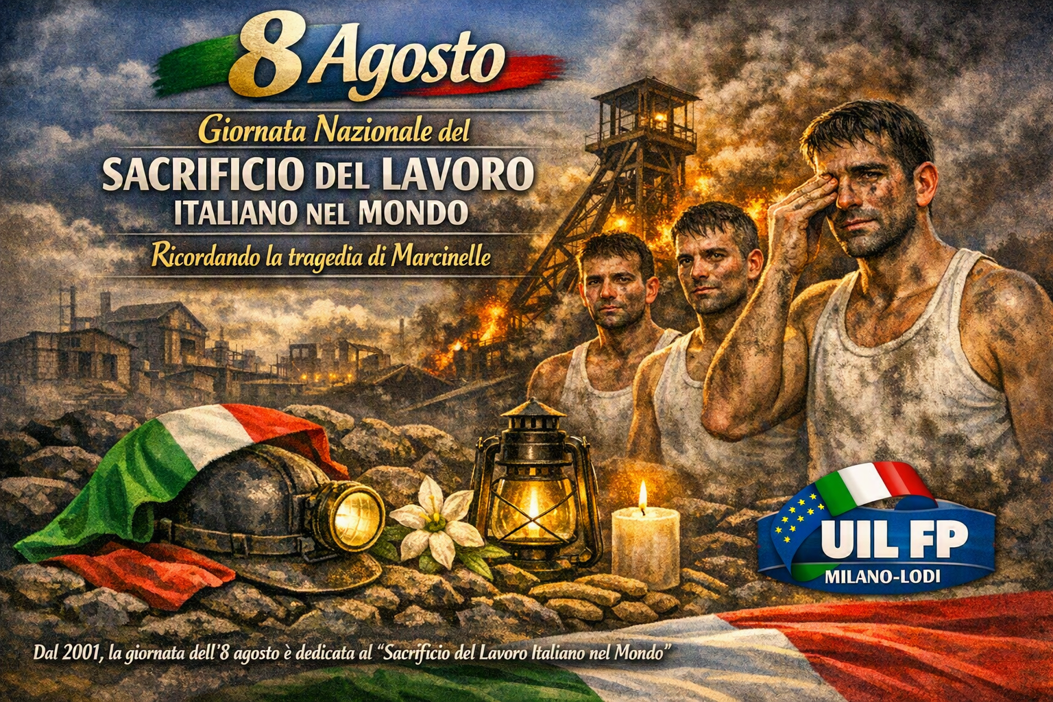 8 Agosto – Giornata Nazionale del Sacrificio del Lavoro Italiano nel Mondo