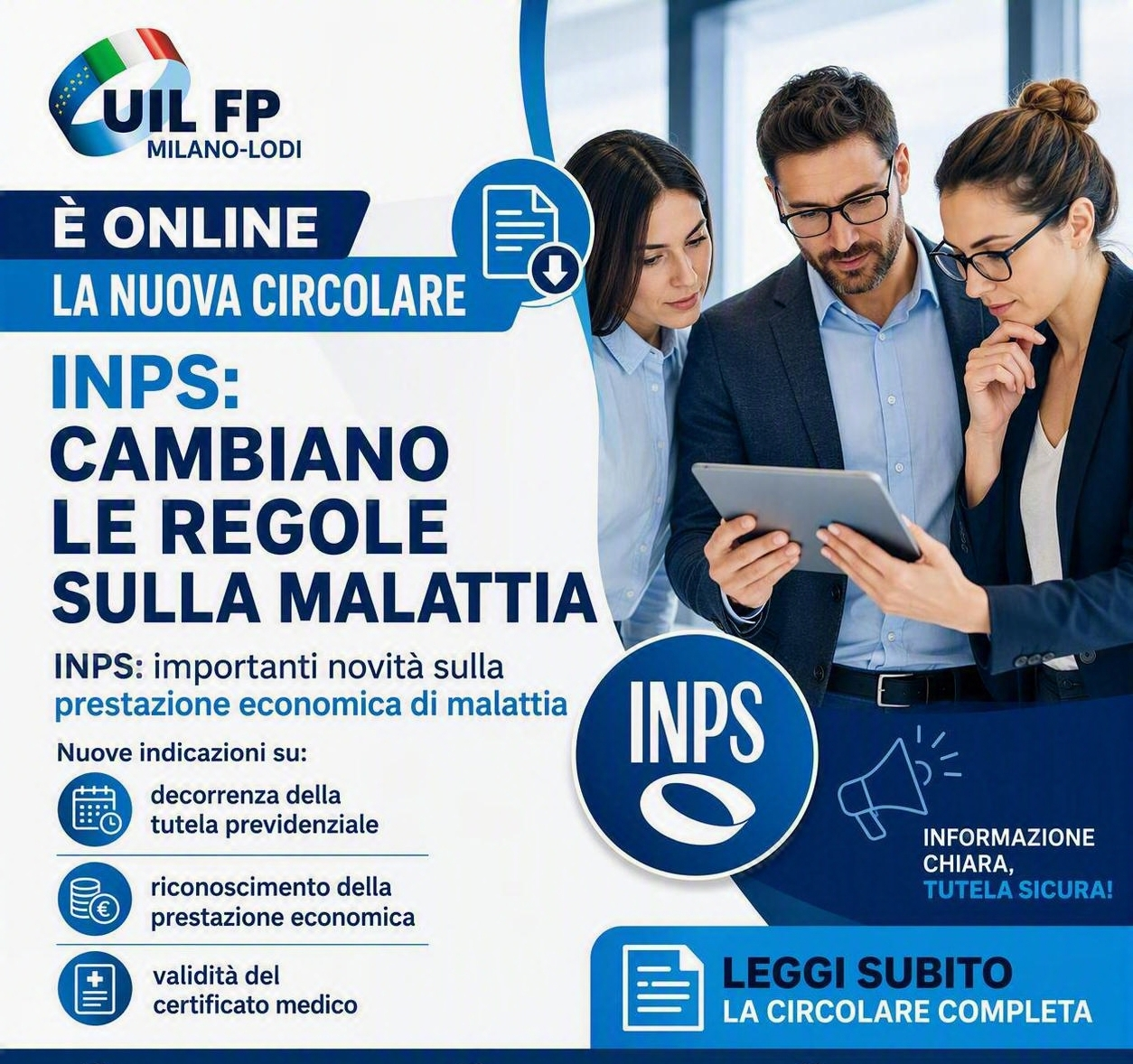 INPS, NUOVE DISPOSIZIONI SUL RICONOSCIMENTO DELL’INDENNITÀ DI MALATTIA – CIRCOLARE N. 92 DEL 4 SETTEMBRE 2026